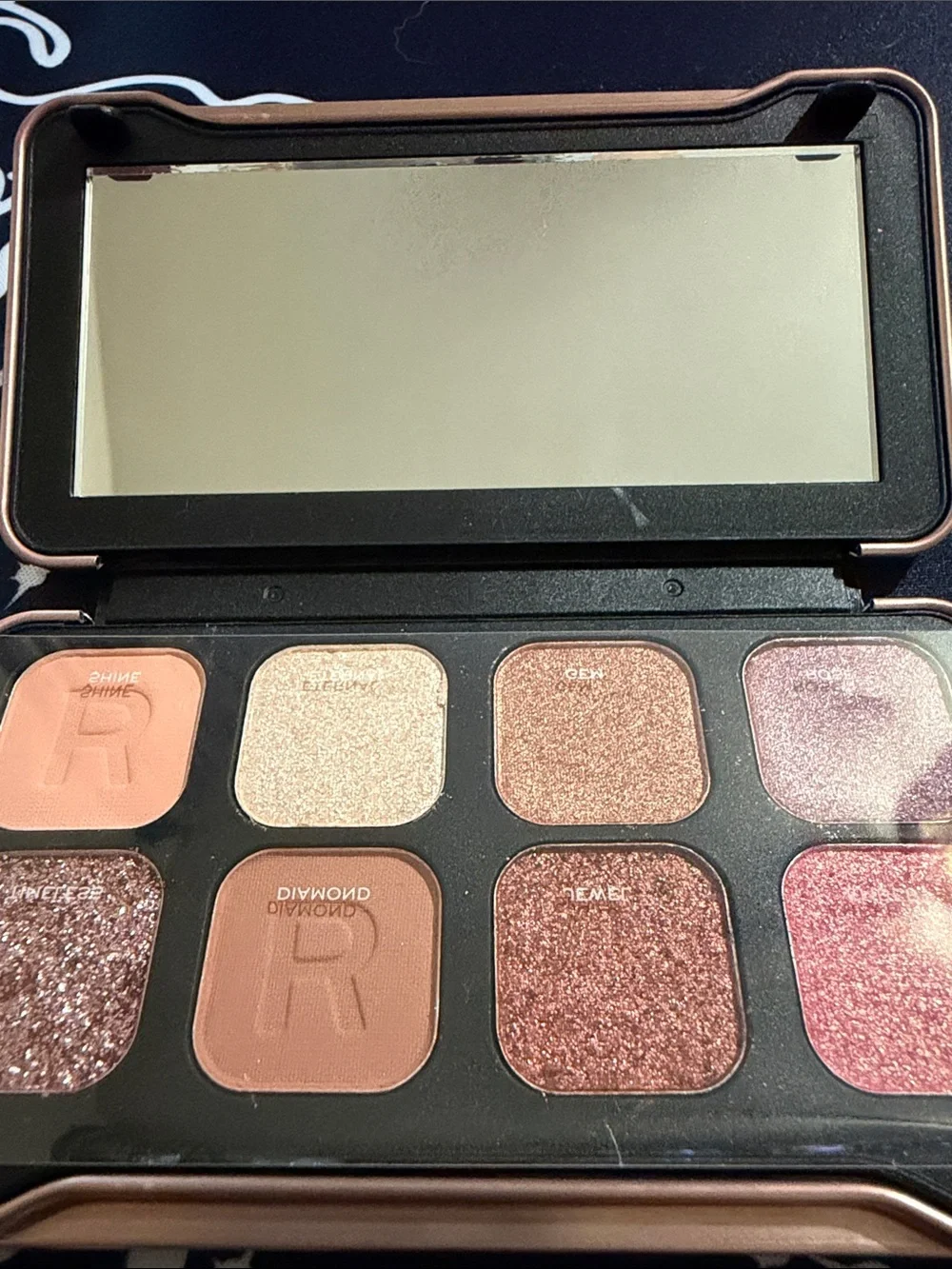 Revolution Rose Gold Eyeshadow Palette – Pink, Rose, Champagne & Brown Shades